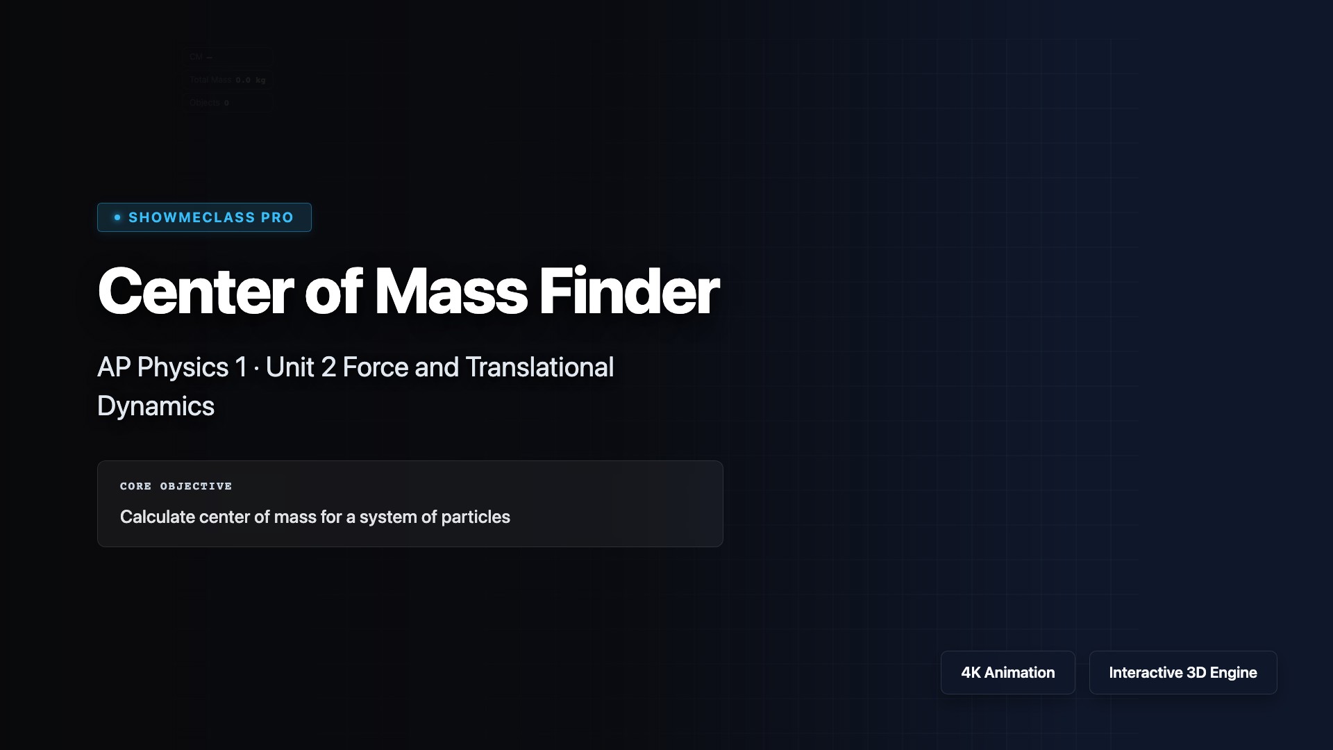 Center of Mass Finder visualization thumbnail