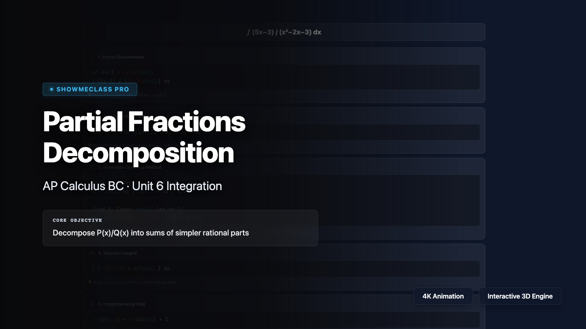 Partial Fractions Decomposition visualization thumbnail