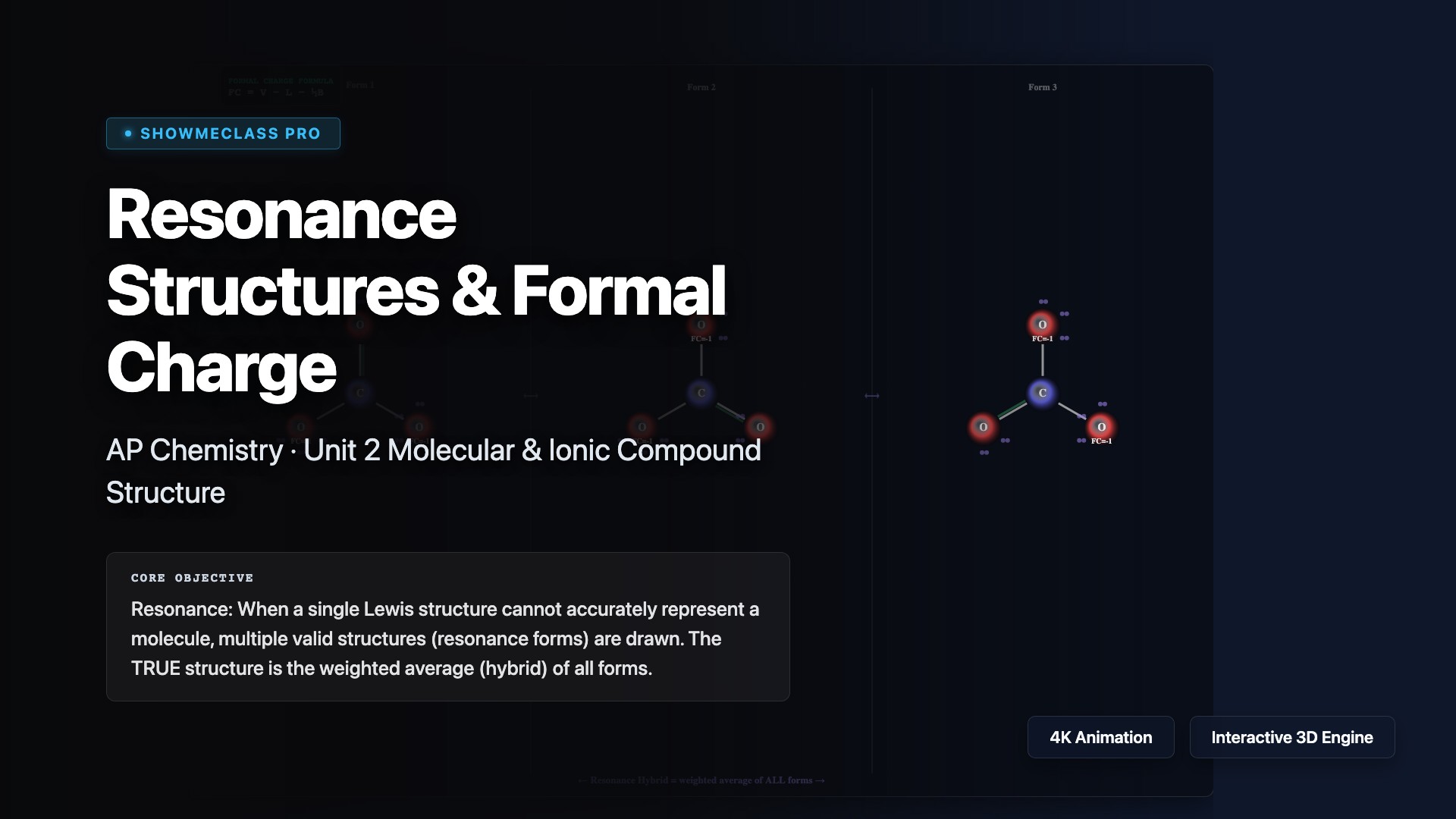 Resonance Structures & Formal Charge visualization thumbnail