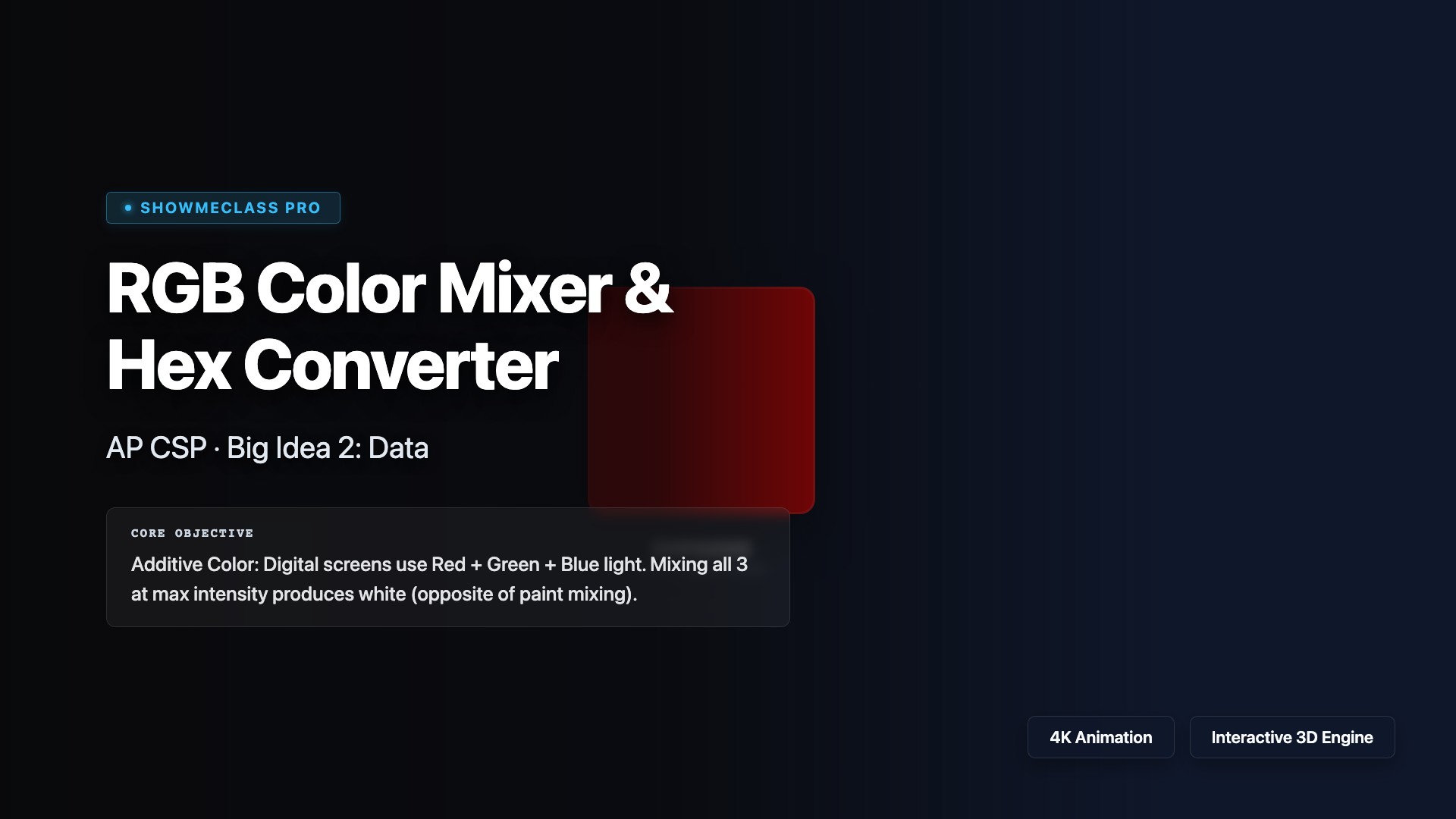 RGB Color Mixer & Hex Converter visualization thumbnail