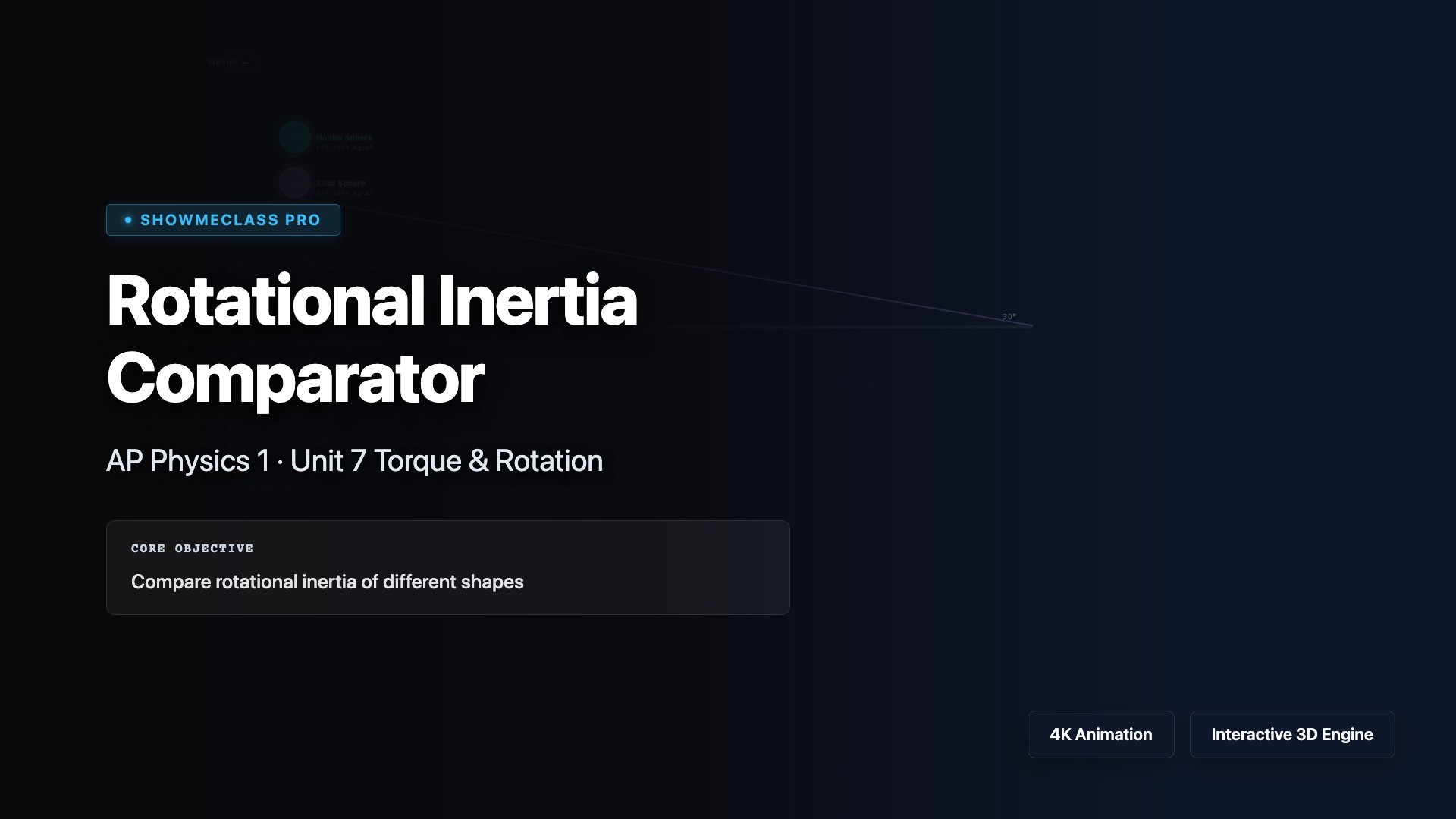 Rotational Inertia Comparator visualization thumbnail