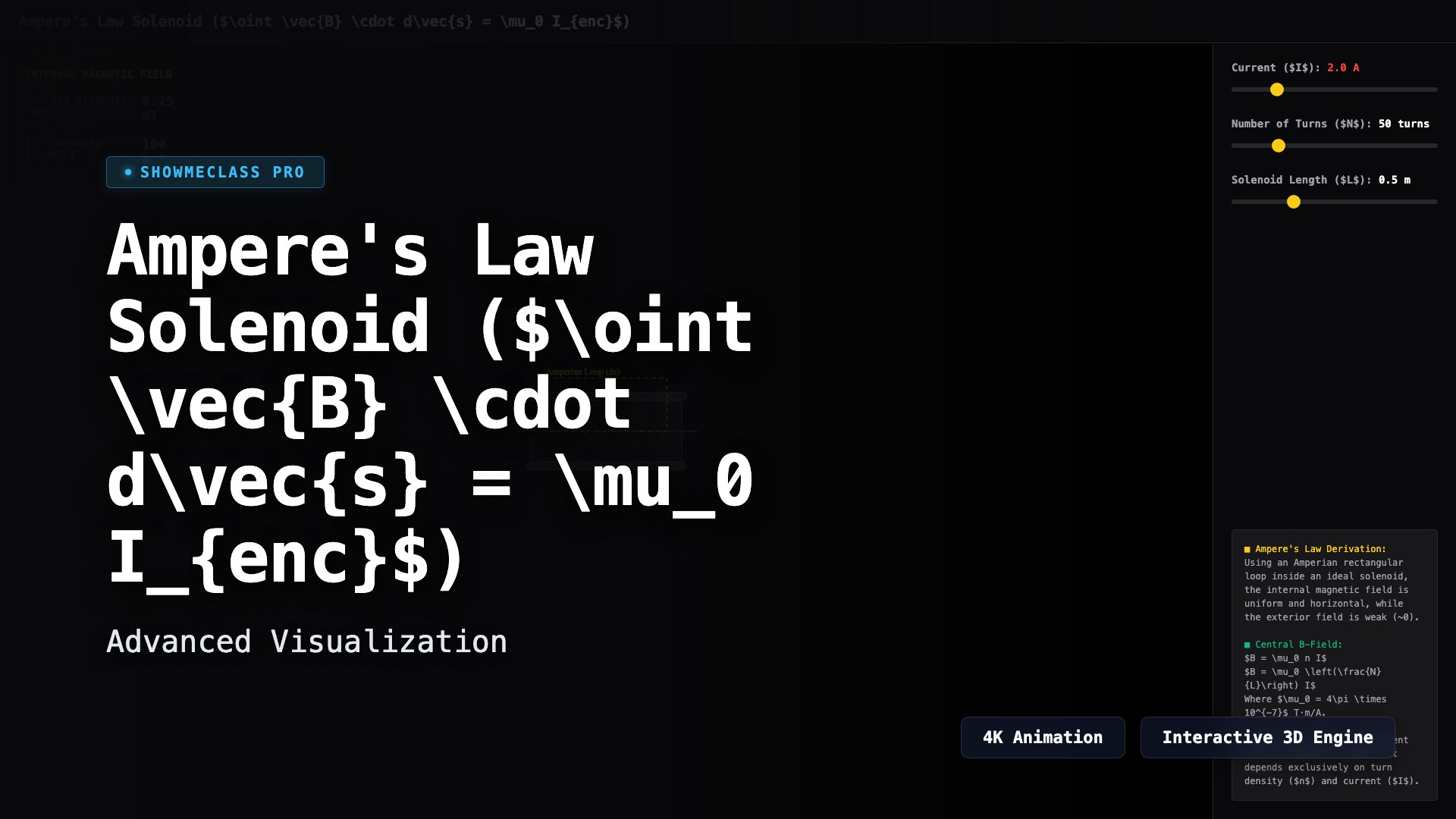 Ampere's Law Solenoid Constructor visualization thumbnail