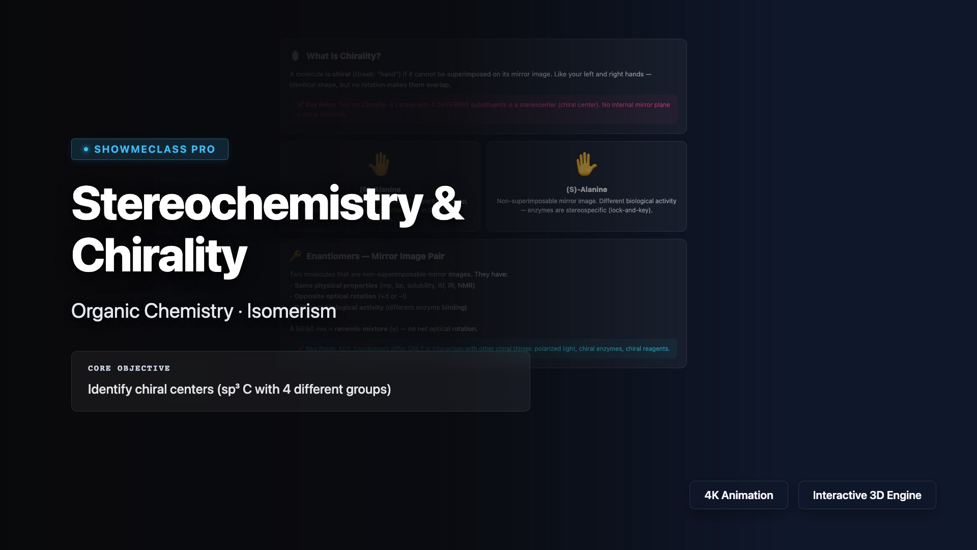 Stereochemistry & Chirality visualization thumbnail