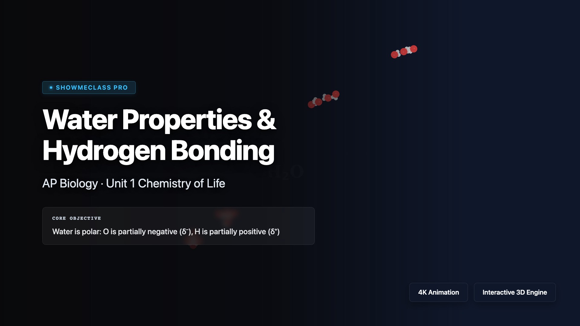 Water Properties & Hydrogen Bonding visualization thumbnail